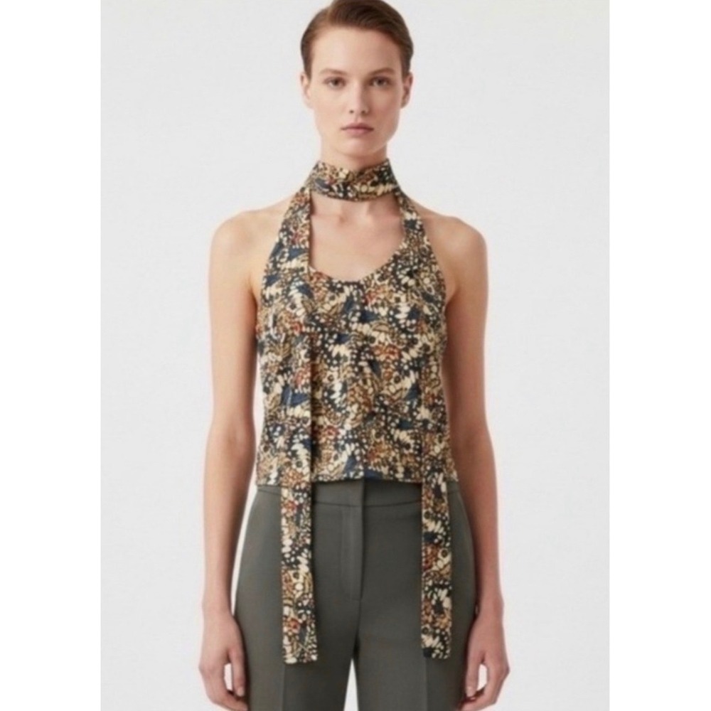 Wildfang Empower Satin Cami Women Small Black Butterfly Wing Adjustable Straps - Picture 1 of 8